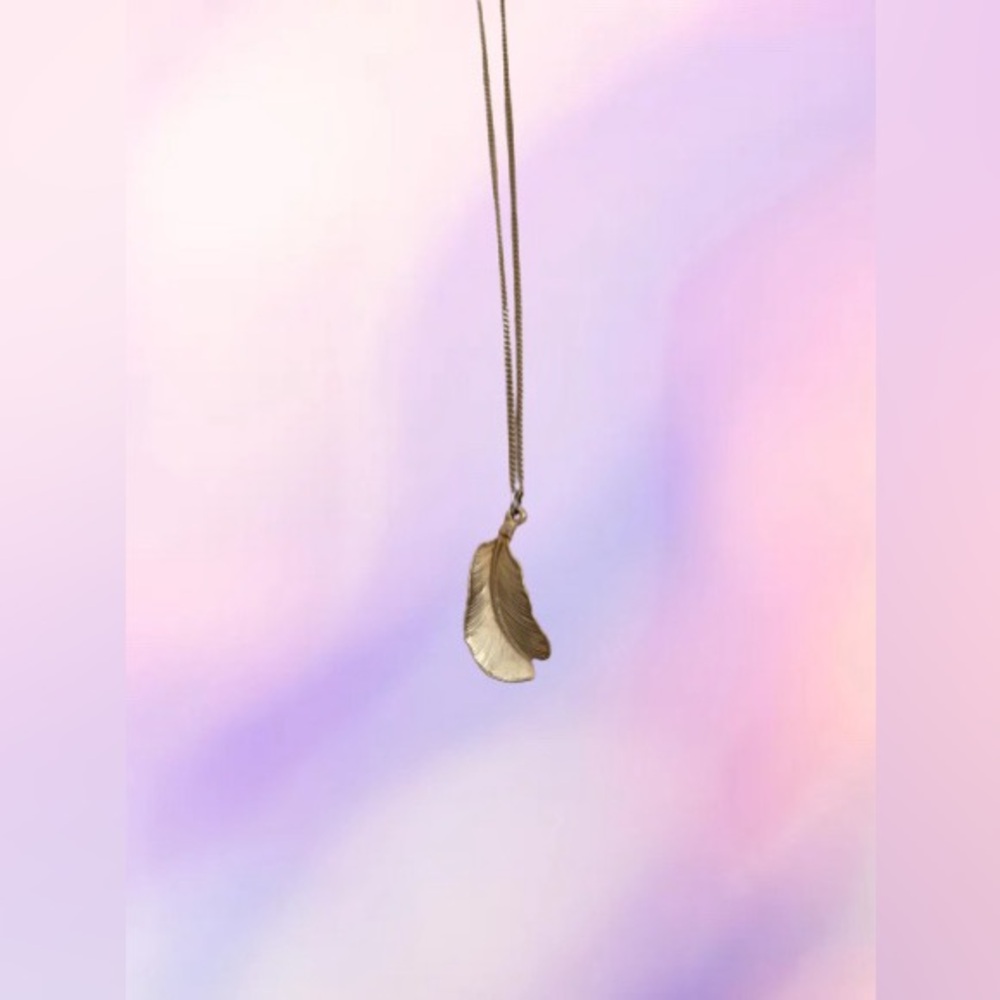 Orelia is Gild Plates Feather Necklace